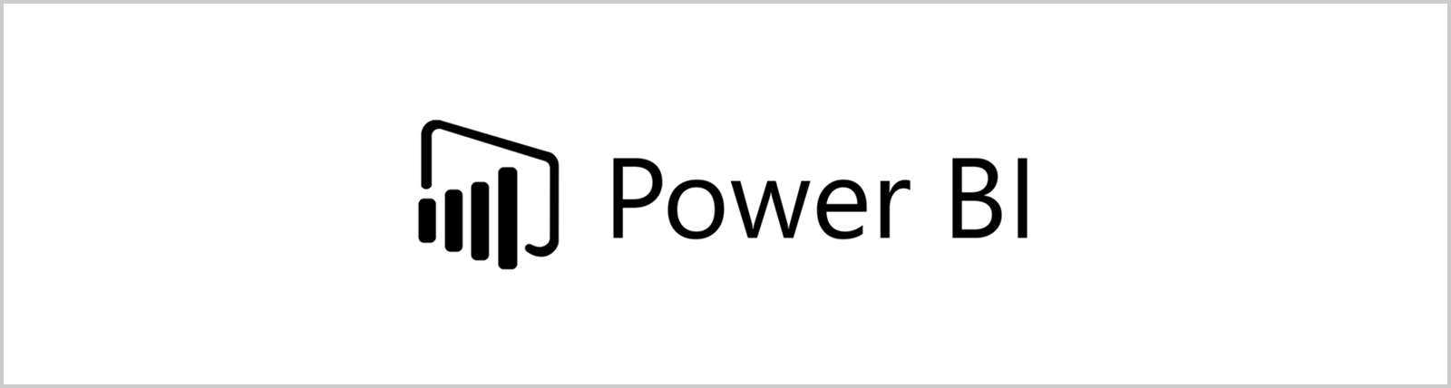 Power BI logo with chart icon.