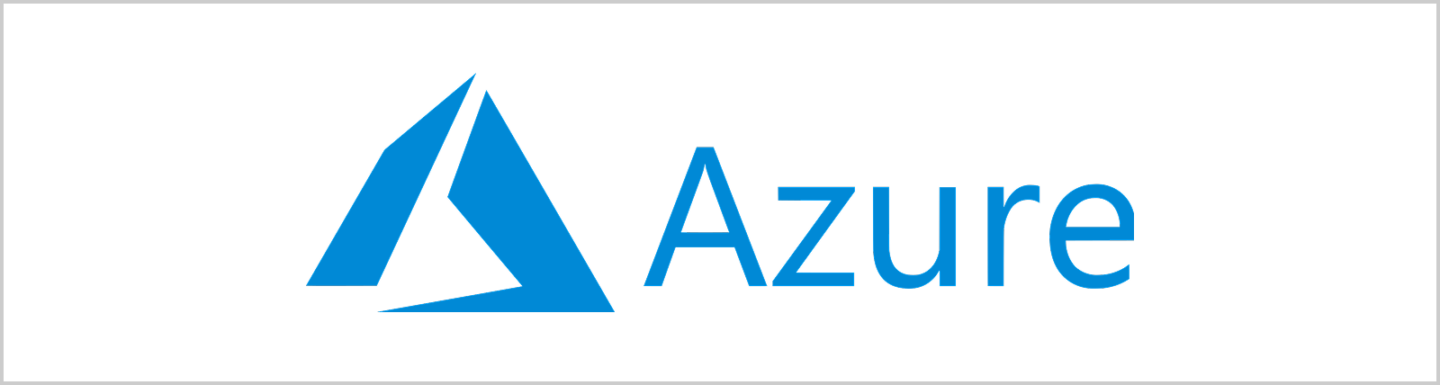 Azure logo with stylized blue icon.