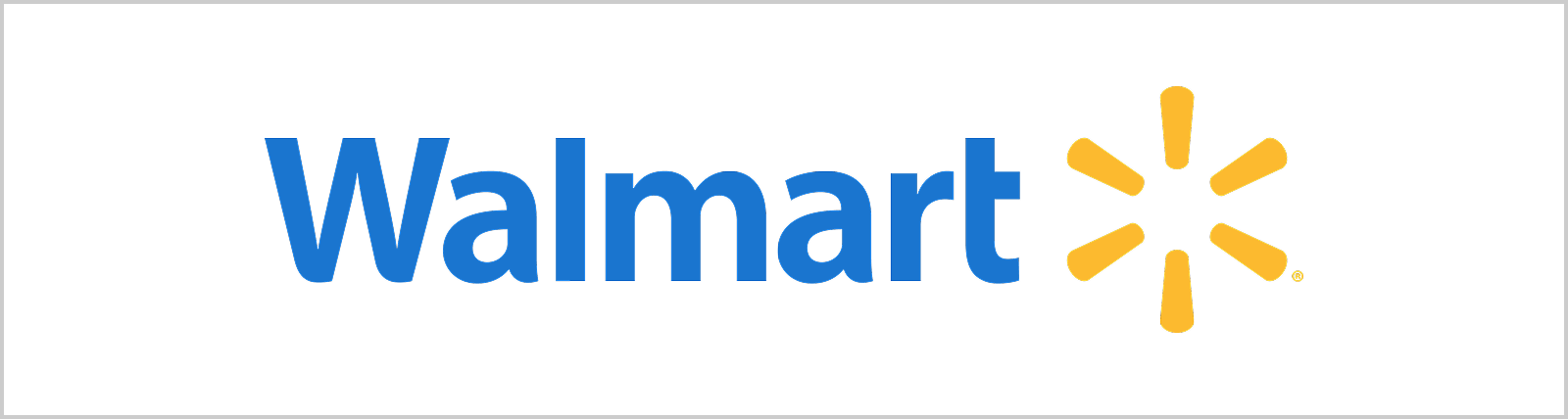 Walmart logo with yellow spark symbol.